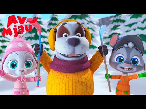 Av Mjau 🎅 Klizaliste ⛄ Novogodisnji crtani filmovi na Srpskom | HeyKids