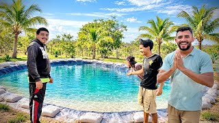 FINALMENTE NOSSA PISCINA NA SELVA ESTÁ PRONTA 