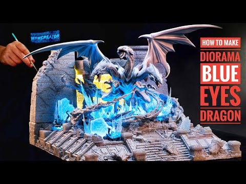 How To Make Dragon Temple Diorama With Polymer Clay Sculpting