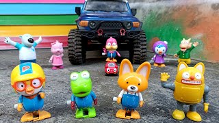Pororo Liburan Naik Mobil Bareng Crong, Loopy, Edy, Poby, Patty, Harry, Rody, Tutu, Tongtong