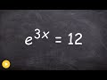 Solving Logarithmic Equations
