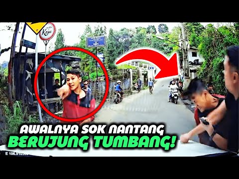 AKIBAT SOK NANTANG, BERUJUNG TUMBANG! Puas Banget Lihatnya, Ini 50 Momen Pengendara Bikin Geram!