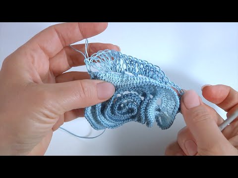 Amazing!!!  How to Crochet Lace Freeform Technique/Beautiful Crochet Scrumble/Author's Design