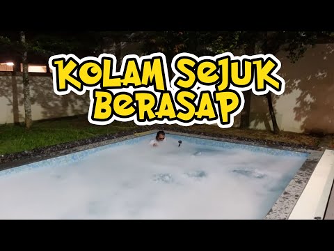 Aku letak 50kg DRY ICE dalam kolam sampai Berasap sejuk !