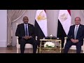 الرئيس عبد الفتاح السيسي يستقبل رئيس مجلس السيادة السوداني بمدينة العلمين