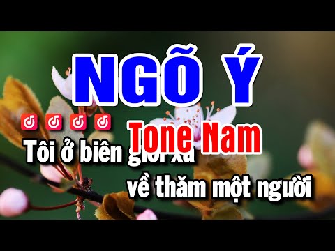 Karaoke Ngõ Ý Nhạc Sống Tone Nam | Beat Huỳnh Anh