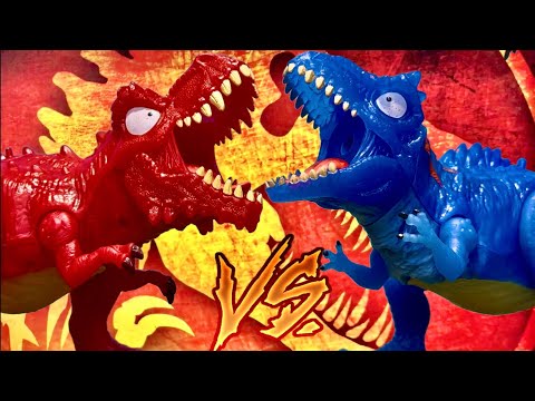 AVENTURA JURÁSICA GENIAL!! DINOSAURIOS EN BATALLA!! T REX VS GIGANOTOSAURIO!! BATALLA ÉPICA!!