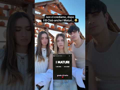 dopo il B Club, ora anche i Maturi🫣💔