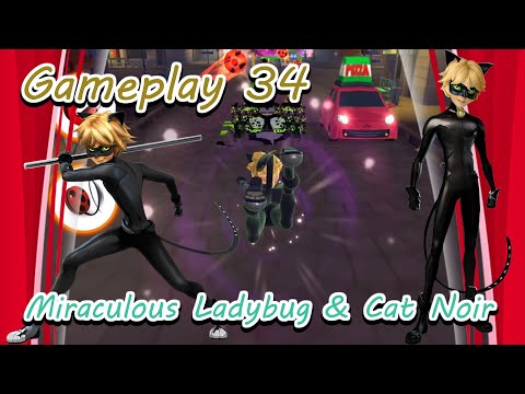 Miraculous Ladybug & Cat Noi‪r 🐞 Time To Battle, Run & Jump Gameplay 34 #Miraculous