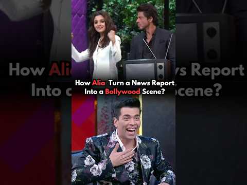 How Alia Bhatt Turn a News Report Into a Bollywood Scene?🤣#aliabhatt #bollywood #hindi