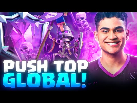 SUBINDO NO TOP GLOBAL + SEM PEGAR LEVEEEEEE - CLASH ROYALE AO VIVO