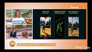 Tennis AI: The Future of Coaching | France 2 Showcases Tennis AI in English