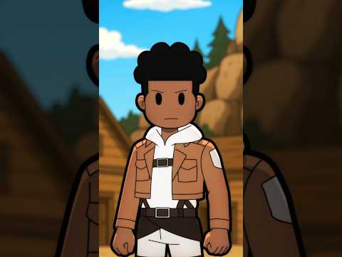Pov: T'es le seul noir dans SNK #animation #cartoon #humour #snk #attackontitan #attaquedestitans