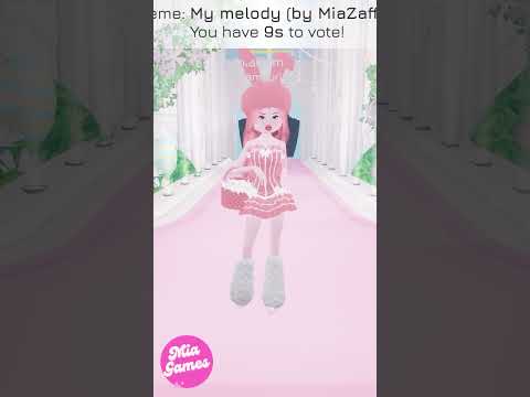 ROBLOX PERO SÓLO PUEDES VESTIRTE DE MY MELODY ? #shorts #parati #viral #roblox