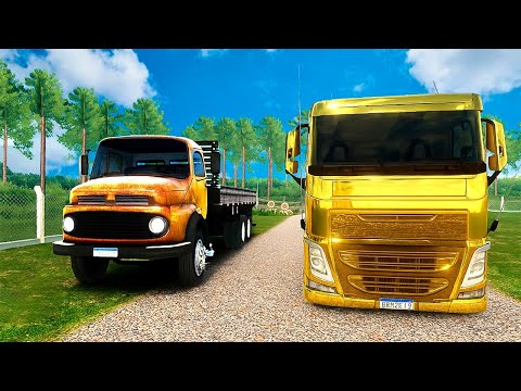 CAMINHÃO BARATO VS CAMINHÂO CARO DE OURO! GLOBAL TRUCK ONLINE MULTIPLAYER