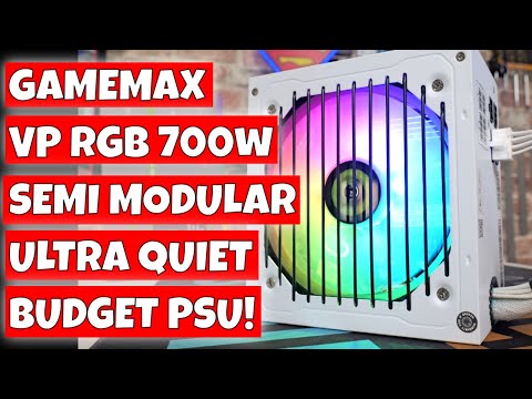 Bargain Gamemax VP RGB 700w Semi Modular PSU in Black Or White