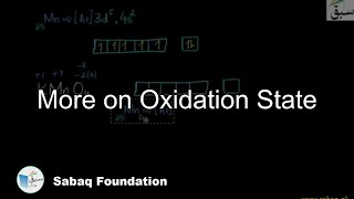 More on Oxidation State