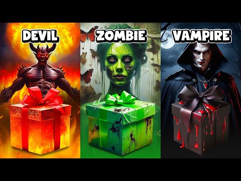 Choose Your Gift! 🎁 Devil, Zombie or Vampire 😈🧟🧛