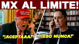 MÉXICO AL LÍMITE! PRESIONA EUA. QUIEREN INICIATIVA MÉRIDA 2. CLAUDIA CAMBIA JUGADA