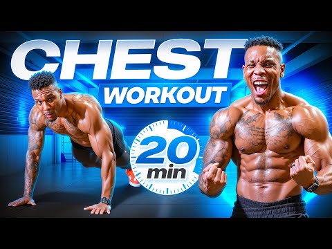 20 MINUTE HIIT CARDIO CHEST WORKOUT(NO EQUIPMENT)