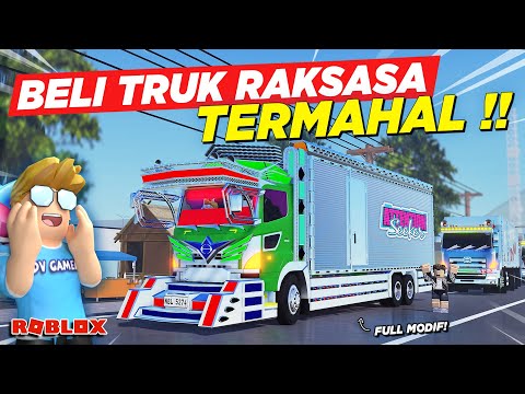 BELI TRUK HINO RAKSASA TELOLET MODIF VIRAL TERMAHAL PALING MBOIS !! ROLEPLAY TRUK - Roblox