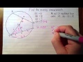 Chord Properties and Pythagorean Theorem