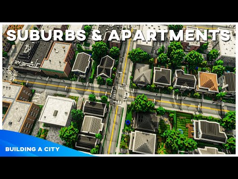 Suburbs & Apartments - Building A City #119 [Minecraft Timelapse]