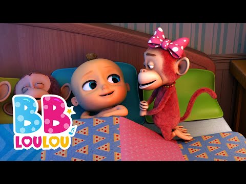 Dix Dans Le Lit 🛏️ | Comptine pour Apprendre à Compter 👶 | Vidéo Animée BB LouLou
