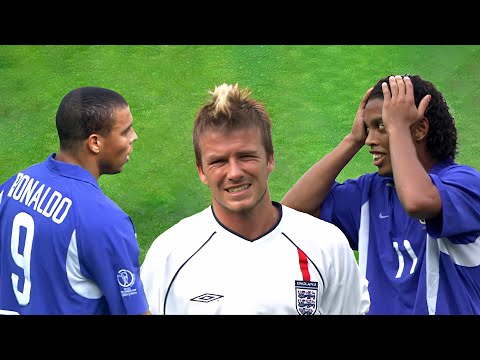 The Day Ronaldinho Showed David Beckham & England Who Is The Boss