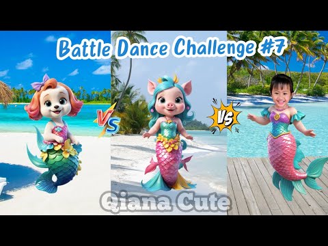 Battle Dance Challenge 7 | Mermaid Dog, Mermaid Pig, Mermaid Qiana Cute