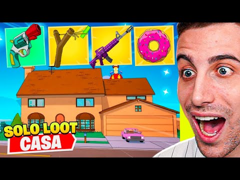 Gioco con SOLO il Loot della Casa dei SIMPSON e VINCO! *DIFFICILISSIMO* Fortnite ITA