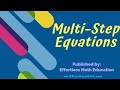 Solving Linear Equations and Inequalities