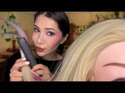 АСМР ПРИЧЕСКА💇🏽‍♀️ ОТ ПОДРУГИ СПЛЕТНИЦЫ (реалистично)