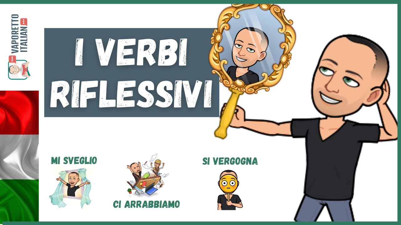Thumbnail for YouTube video titled "REFLEXIVE VERBS IN ITALIAN | Learn Italian with Francesco"