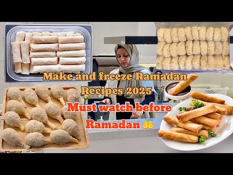 Ramadan Preparation 2025 |5 Make & Freeze Iftar Party Special Snacks Recipes Make And Freeze Ramadan