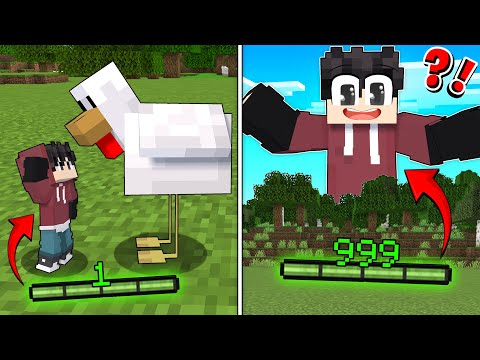 Minecraft But Your XP = Size (tagalog)