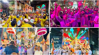 JSFA Esamia Bazar Koti Ganesh Nimarajanam 2025 | Dildar Sampath | Ganesh Shobha Yatra At Tankbund 
