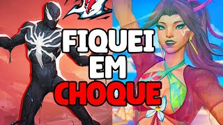 MEU AMIGO ME OBRIGOU A FAZER UM RANK/REACT COM AS SKINS DA SEASON 3 E VERÃO DE MARVEL RIVALS