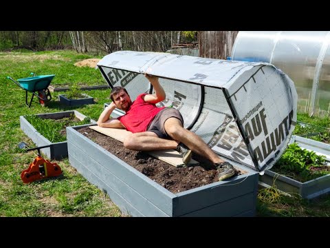 Дачники в Восторге!!! Простейшая и Бюджетная Идея! Парник своими руками с откидным верхом