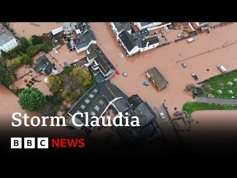 Major incident declared as Storm Claudia causes flooding and disruption | BBC News