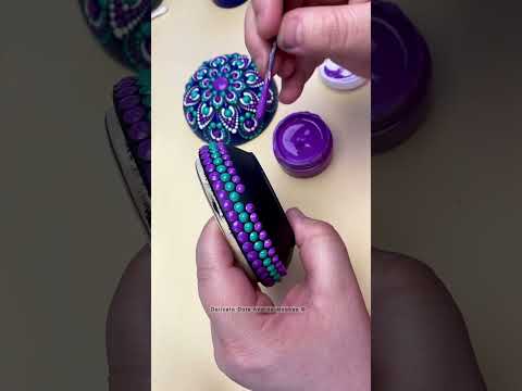 Dot mandala painting and fixing a mistake.  #art # #artist #satisfying #painting #craft #viral