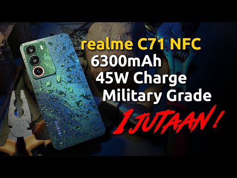 6300mAH! 1 kali charge 2 hari pake! realme C71 NFC