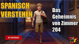 Spanisch lernen mit einer spannenden Geschichte! | Zimmer 204 - A2 (3-Schritte-Methode) 🇪🇸