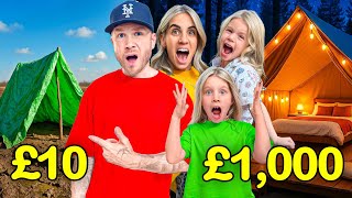Surviving £10 VS £1000 Camping! *Bad Idea*