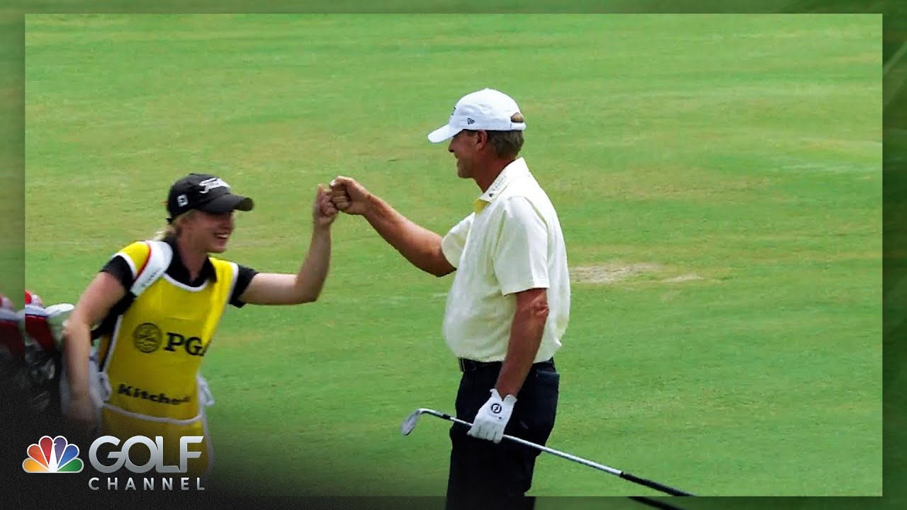 Steve Stricker wins KitchenAid Senior PGA Championship with daughter’s caddying help