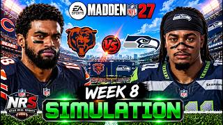 Bears vs Seahawks | Week 8 | Madden 27 NFL Simulation