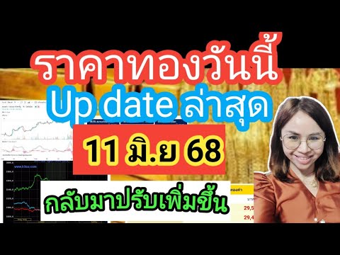 ราคาทองวันนี้ 11 มิ.ย68ราคาทองล่าสุดวันนี้ราคาทองคำ ราคาทองรูปพรรณวันนี้ราคาออสสิริสราคาฮั่วเซ่งเฮง
