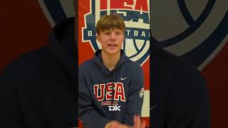 Nik Khamenia 2025 USA Basketball U19 Training Camp Interview