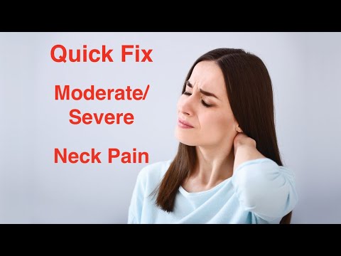 Quick Fix for Severe Neck Pain Relief