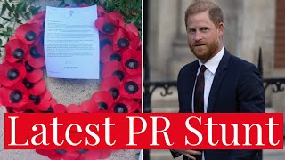 Prince Harry's Latest Narcissistic, Selfish PR Stunt for VJ Day, Leaves Wreath, Note at Memorial